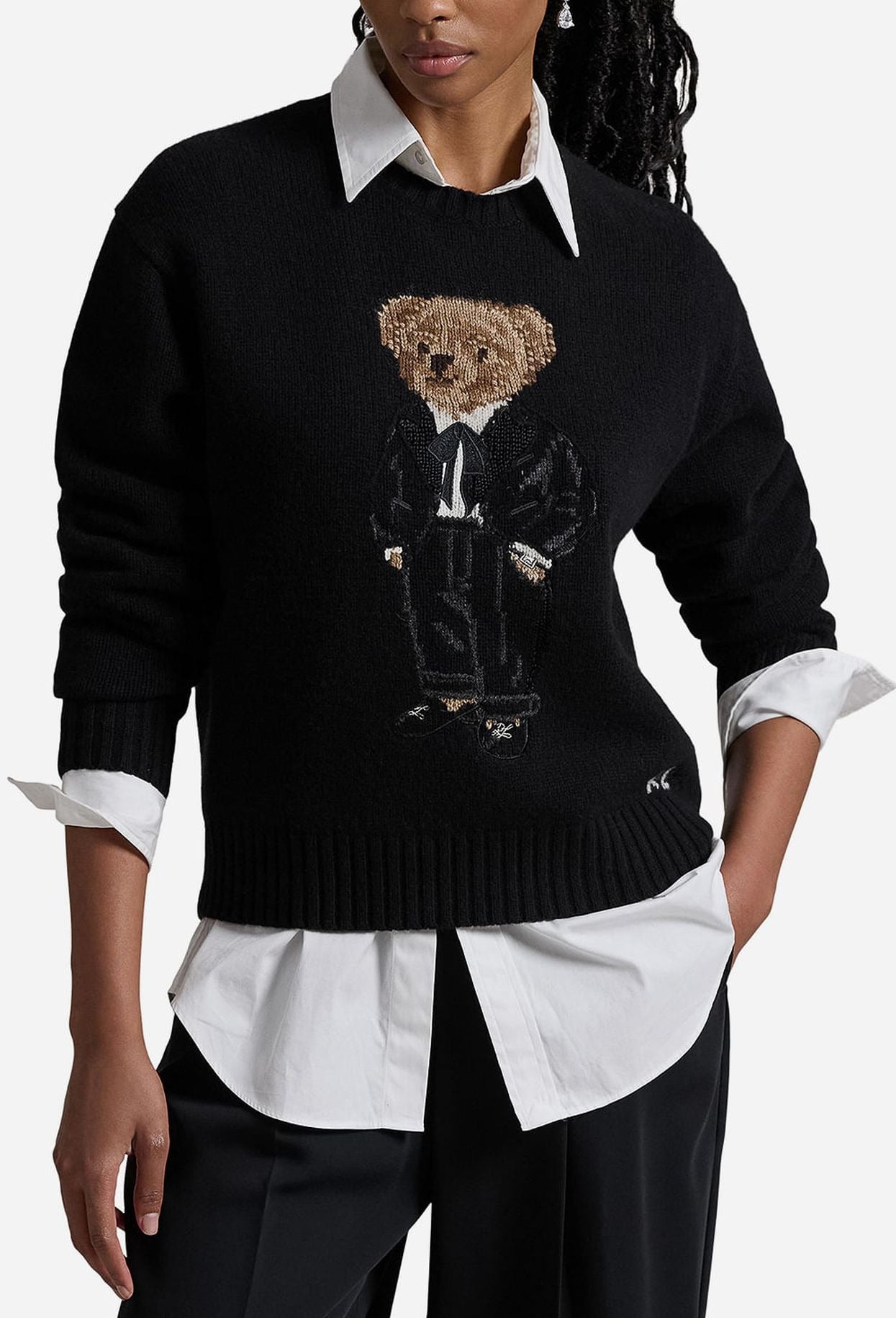 RL Sweater | Black Polo Bear