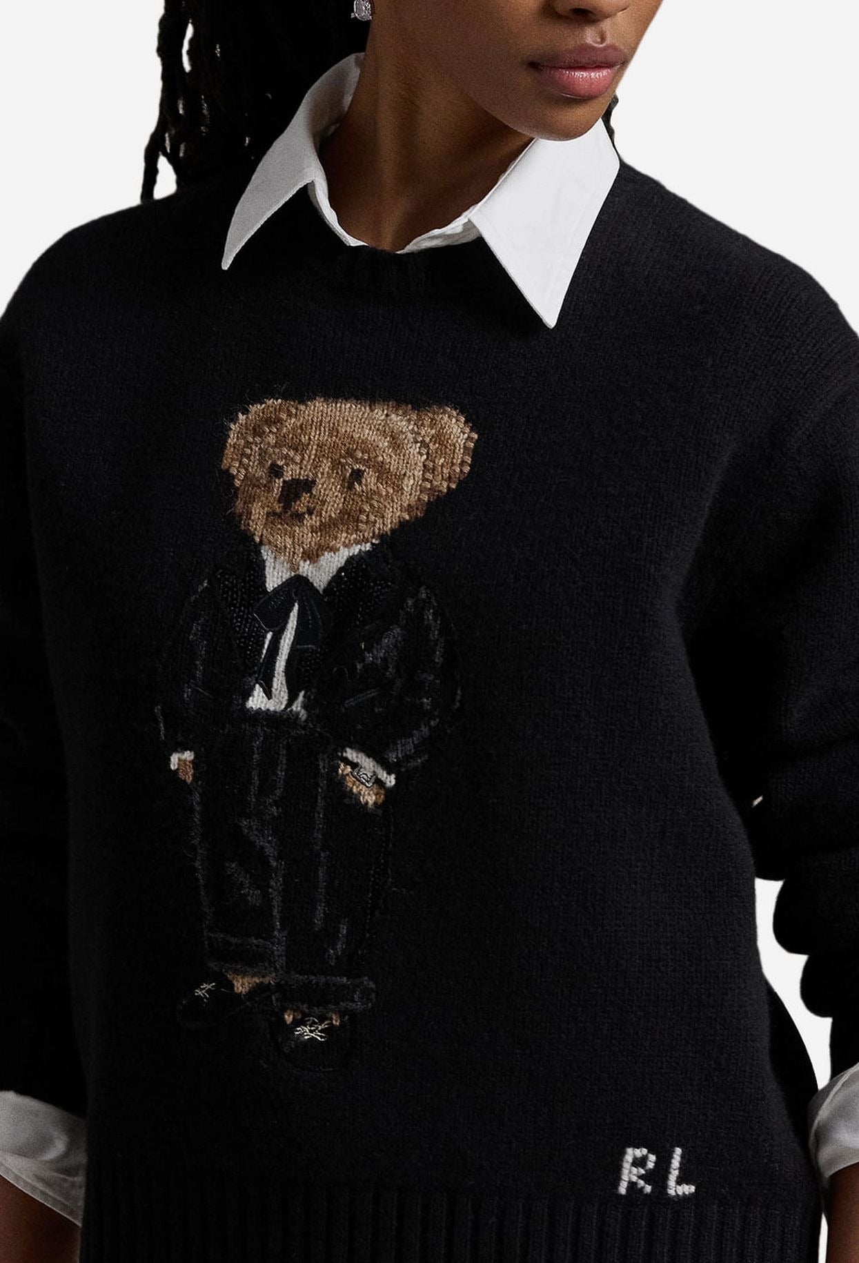 RL Sweater | Black Polo Bear