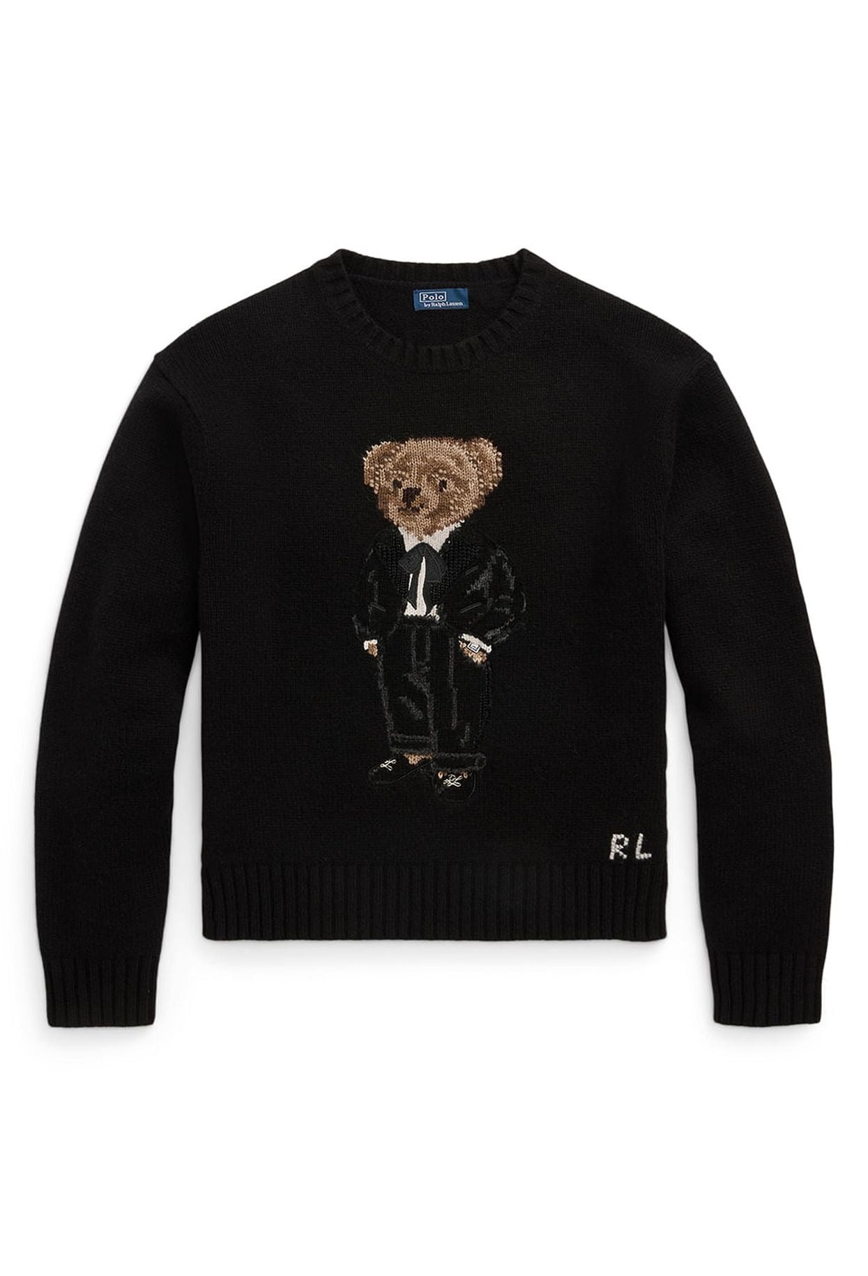 RL Sweater | Black Polo Bear