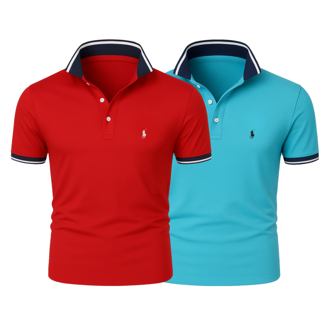 RL (KAUFE 1, ERHALTE 2) - Premiere Polo Shirt Kit – Professional Line by (2-Pack)
