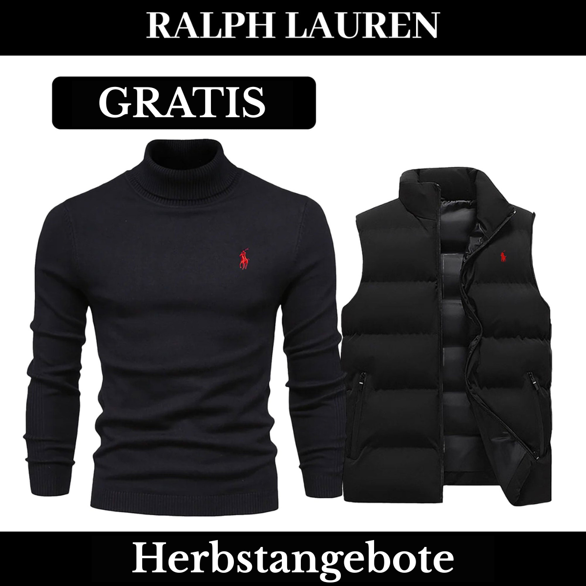 RL Weste + Gratis-Pullover (LAGERRÄUMUNG)