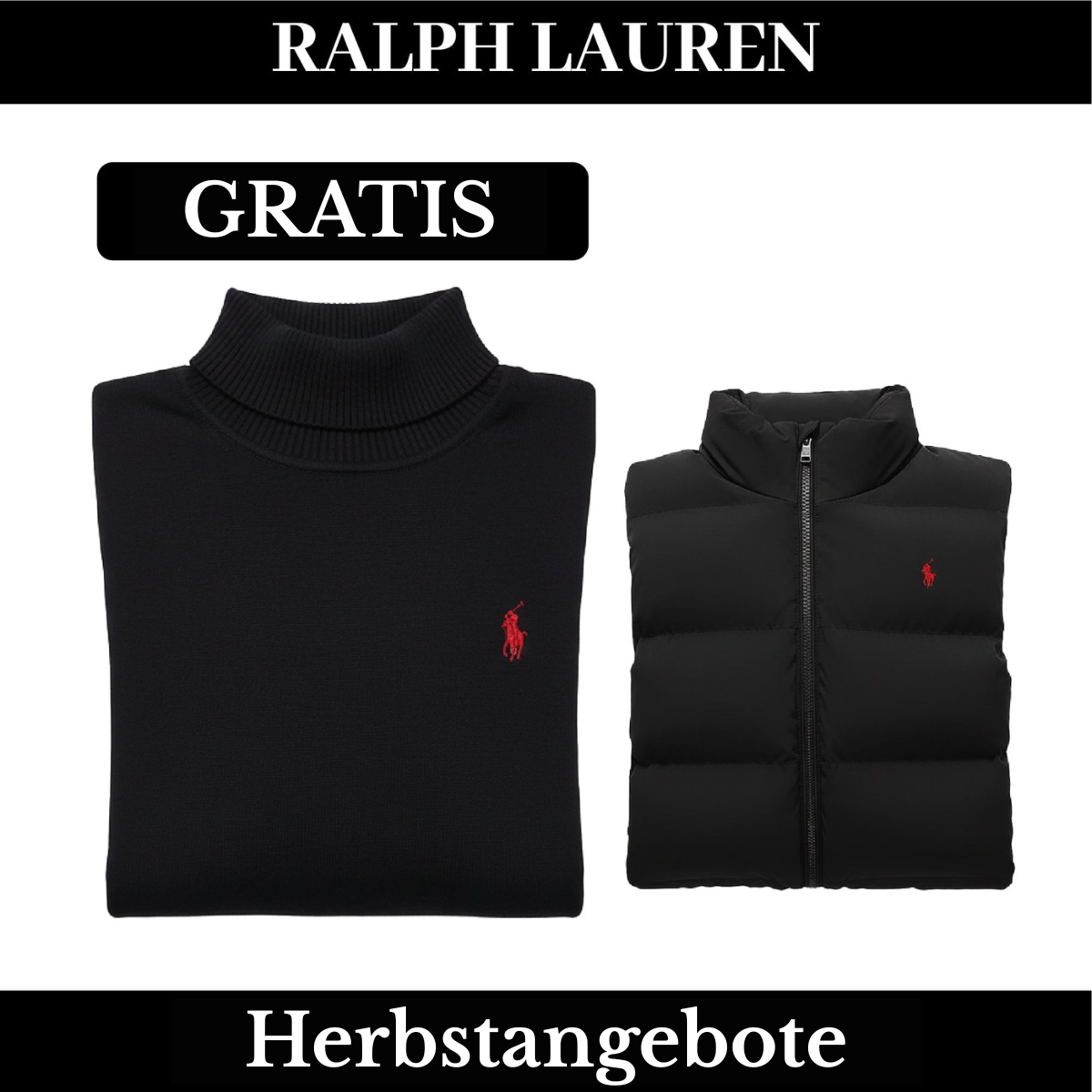 RL Weste + Gratis-Pullover (LAGERRÄUMUNG)