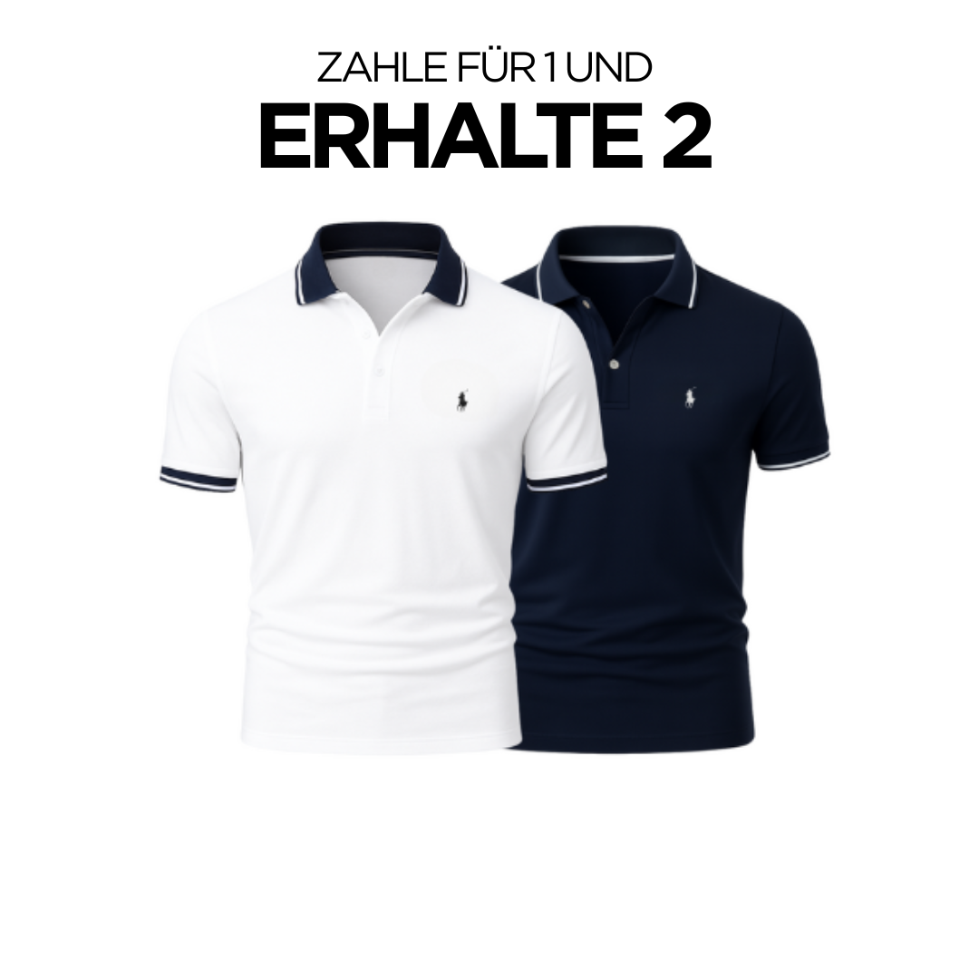 RL (KAUFE 1, ERHALTE 2) - Premiere Polo Shirt Kit – Professional Line by (2-Pack)