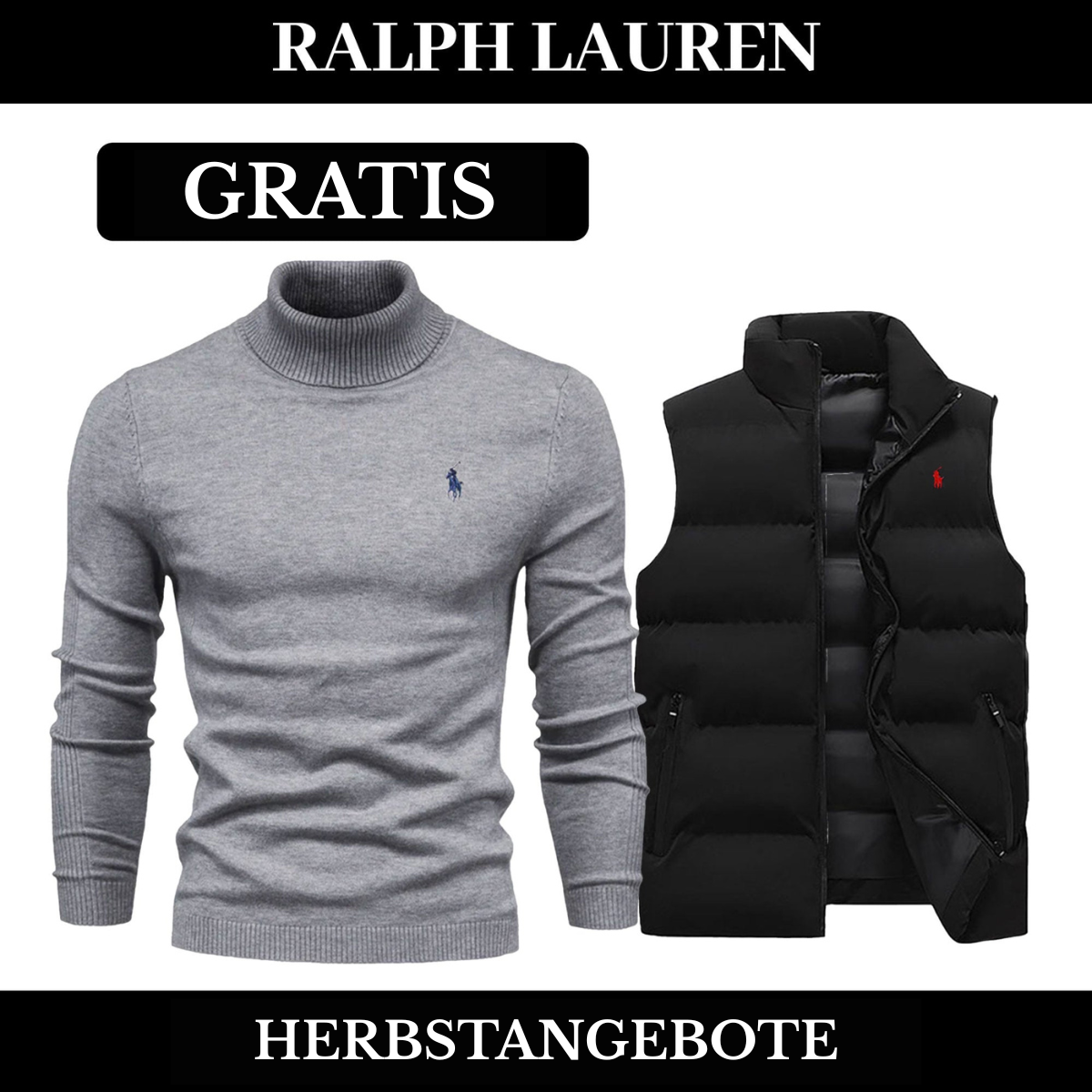 RL Weste + Gratis-Pullover (LAGERRÄUMUNG)