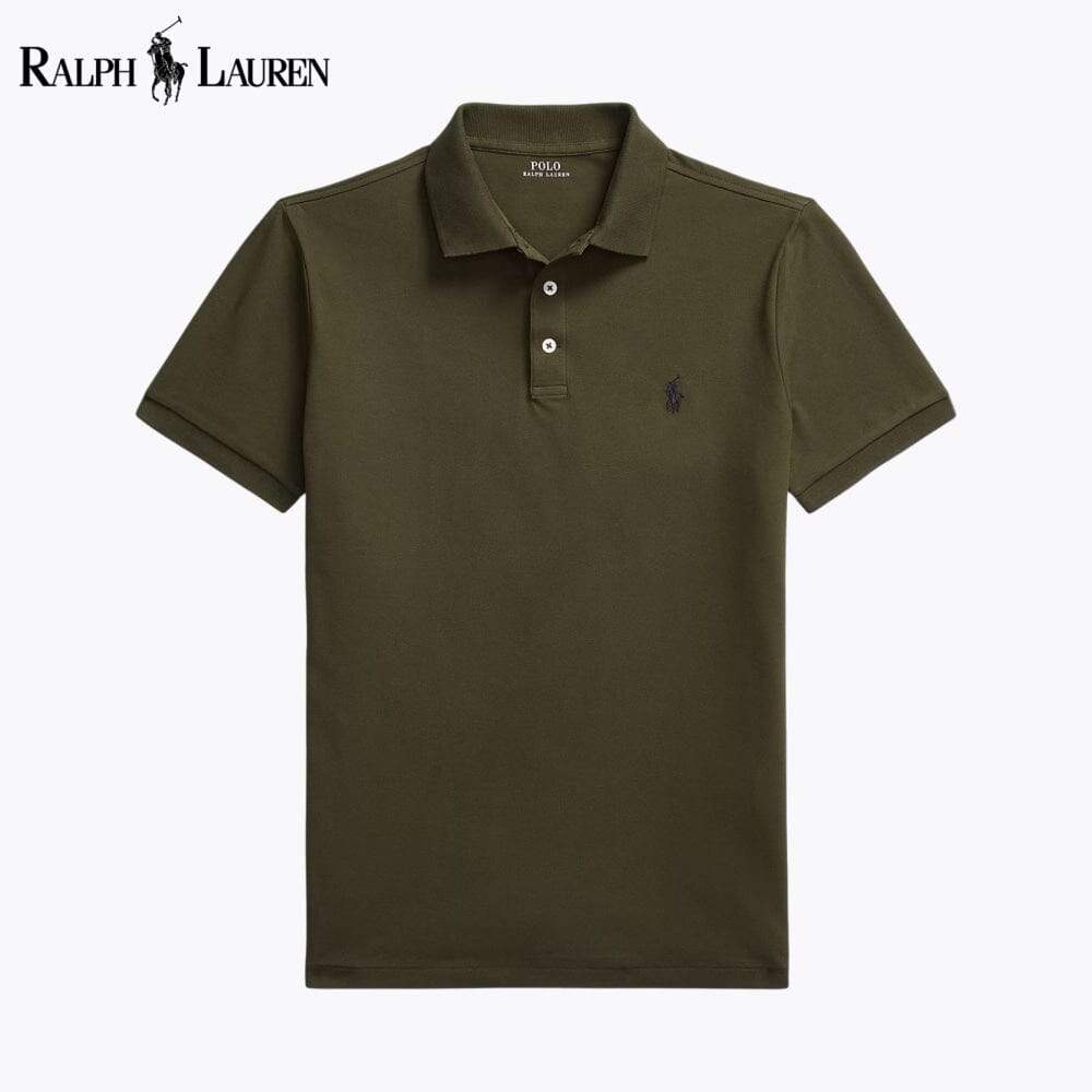 RL Custom Slim Fit Stretch Mesh Polo Shirt