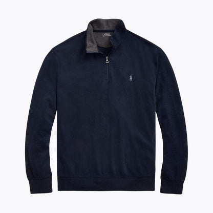 RL Luxury Jersey Quarter-Zip Pullover