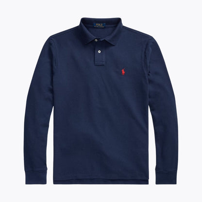 RL Mesh Long-Sleeve Polo Shirt