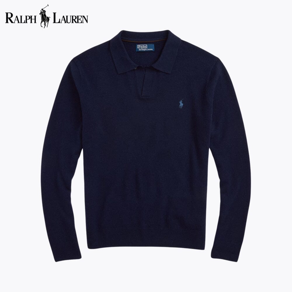 RL Wool Johnny-Collar Sweater